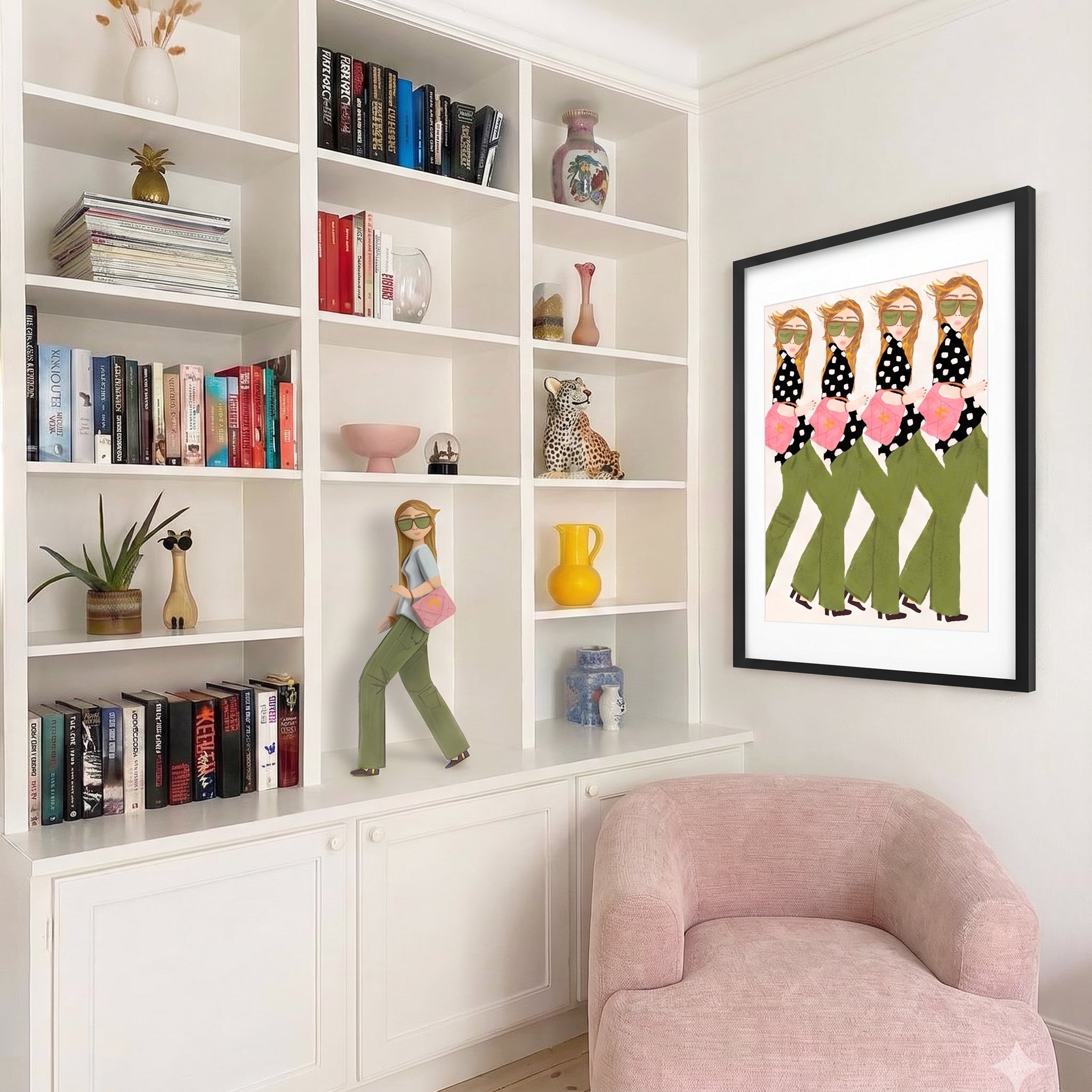 Runway Girls Art Print 