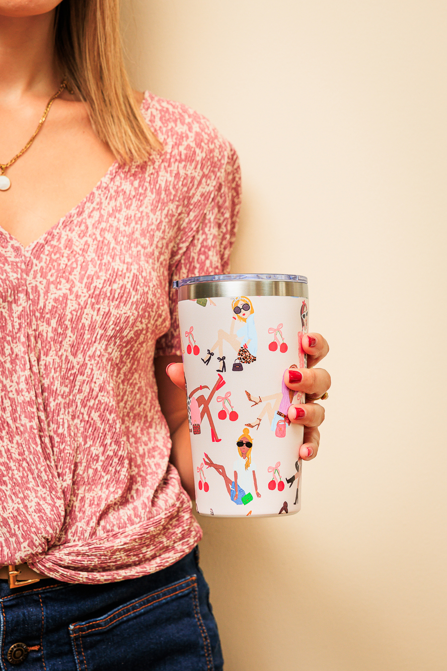 Cherry Fashion Girls Travel Mug