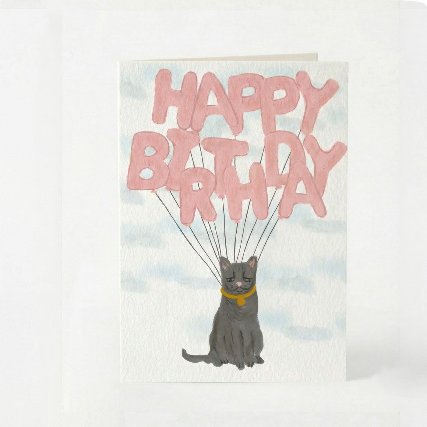 Happy Birthday Cat Greeting Card