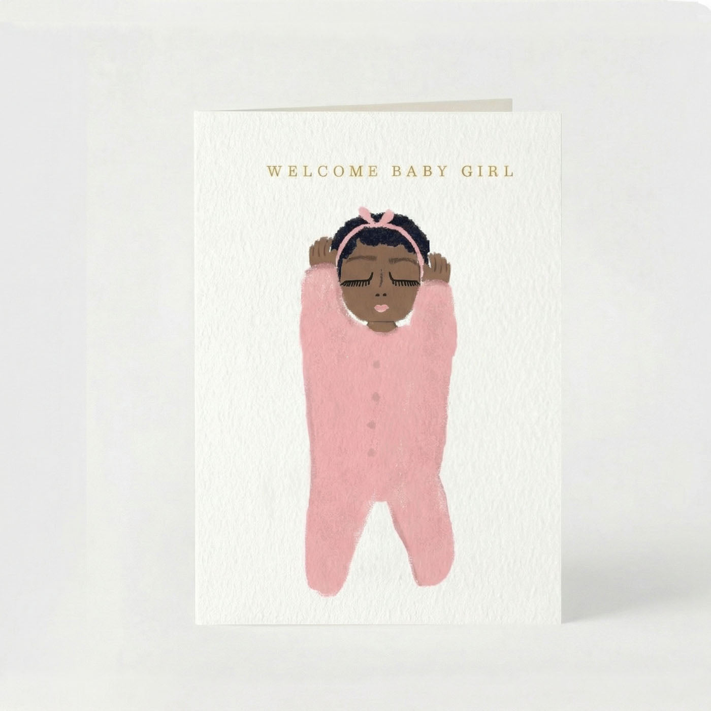 Welcome Baby Girl  Greeting Card