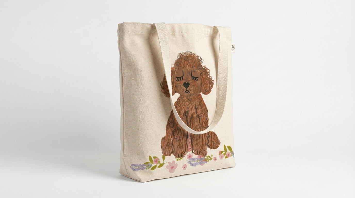 Poodle Tote Bag