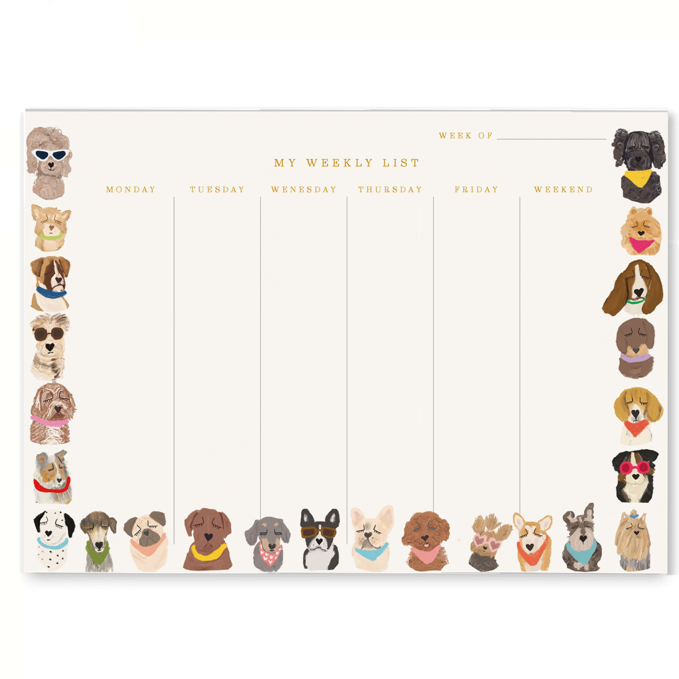 Furry Friends Wochenplaner