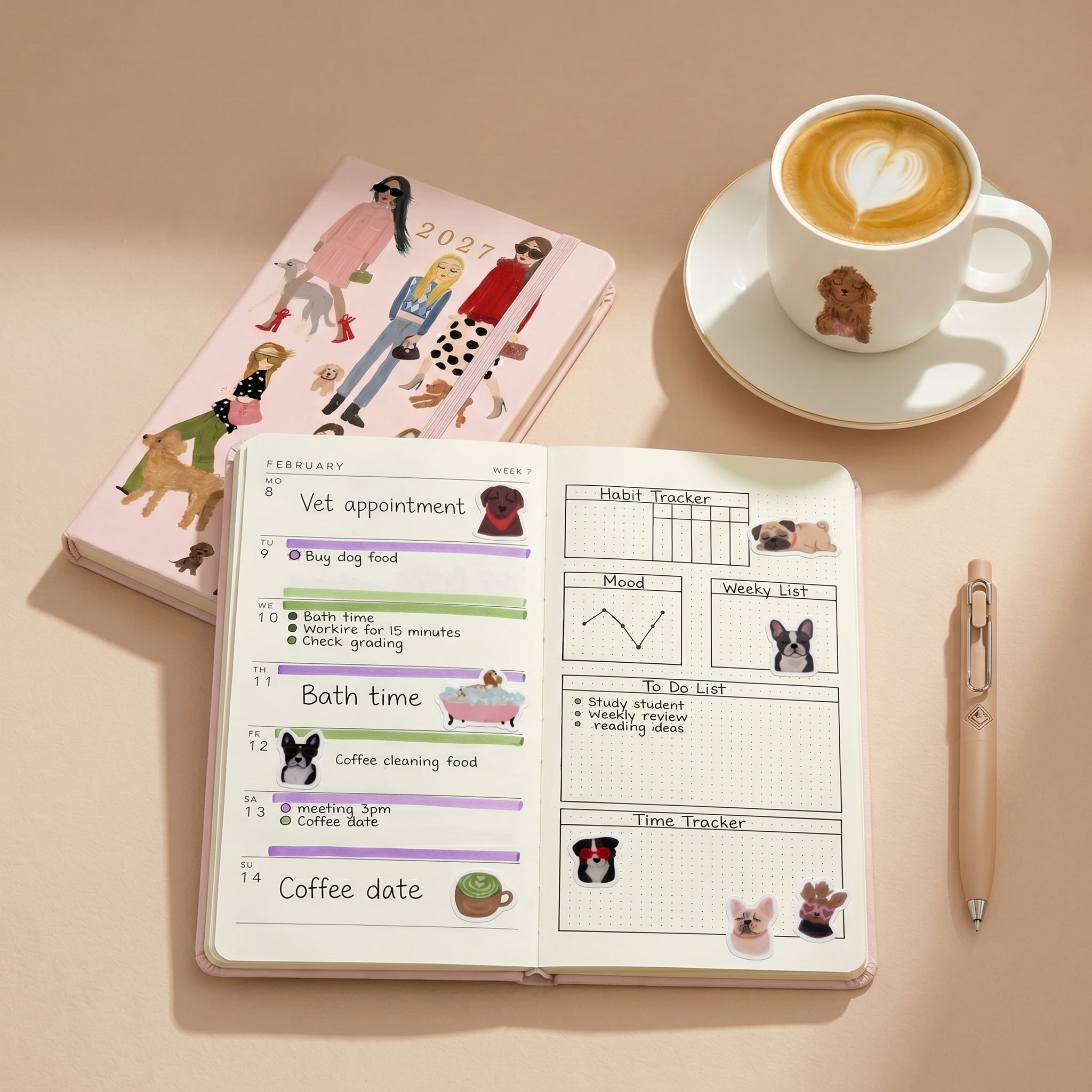 2027 Pocket Fashion and Dog Lovers Planner