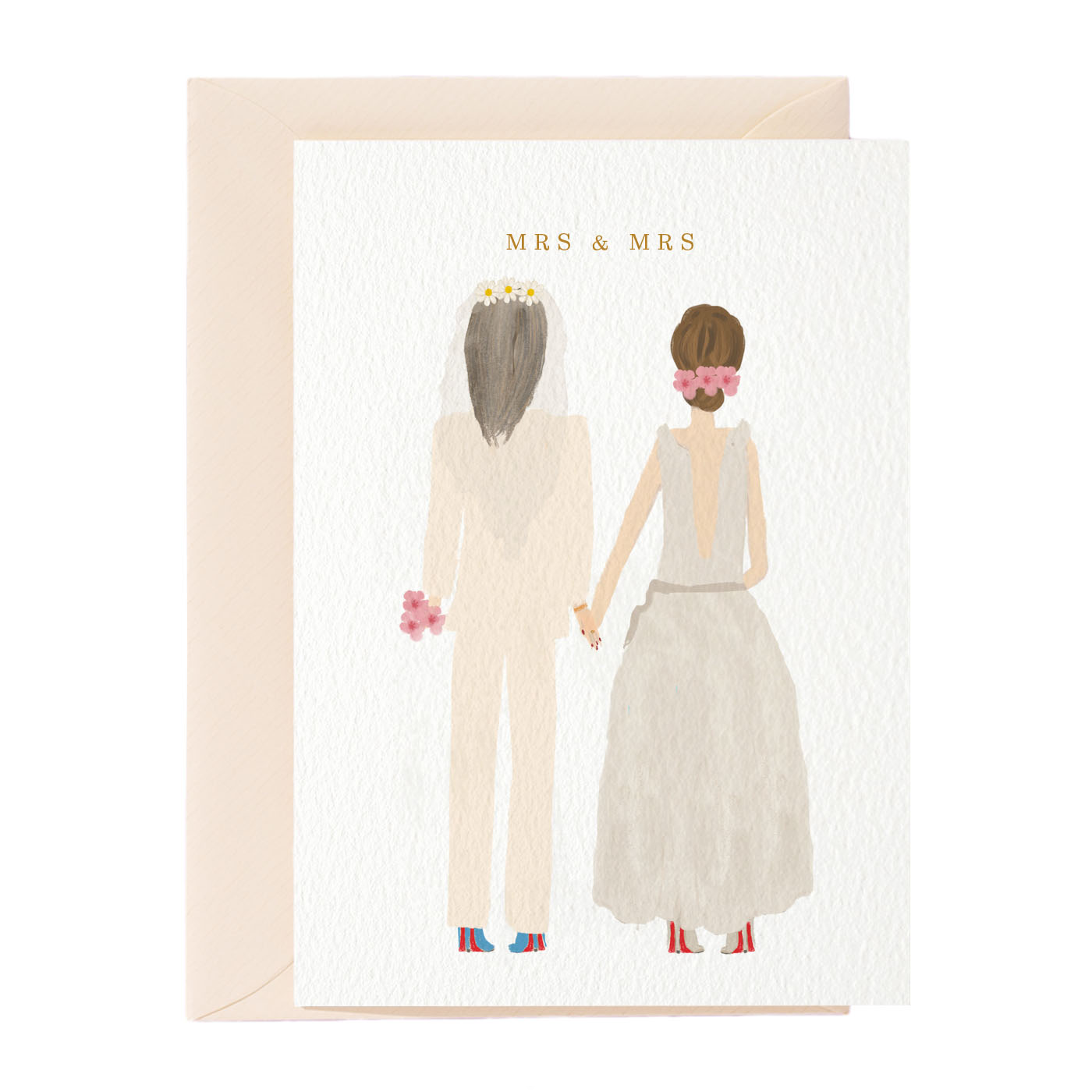 Mrs & Mrs Hochzeitsgrußkarte