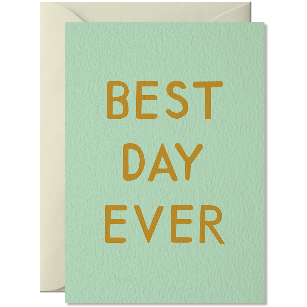 Best Day Ever - tarjeta doble